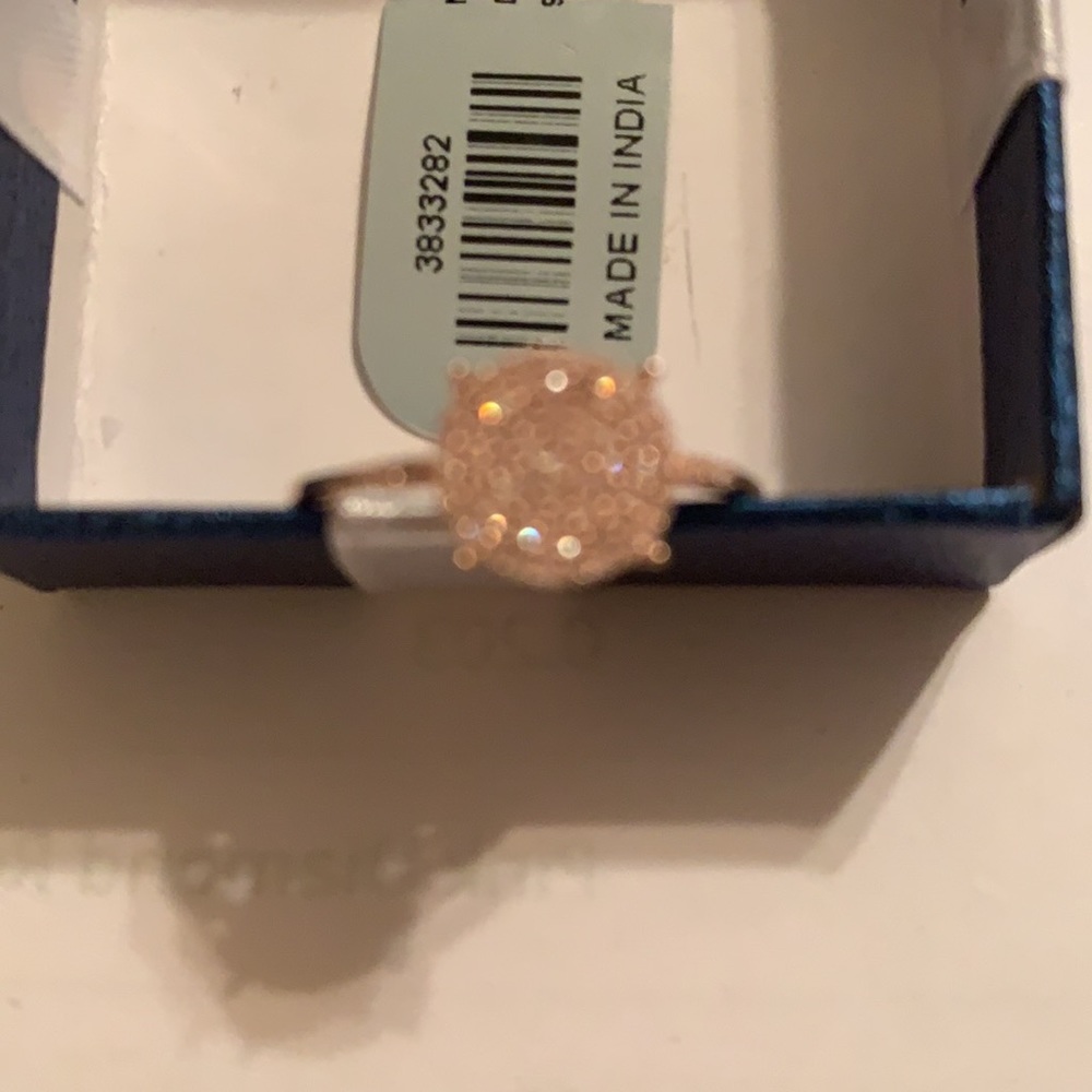 PINK DIAMOND RING, SIZE 8 - Picture 4 of 11